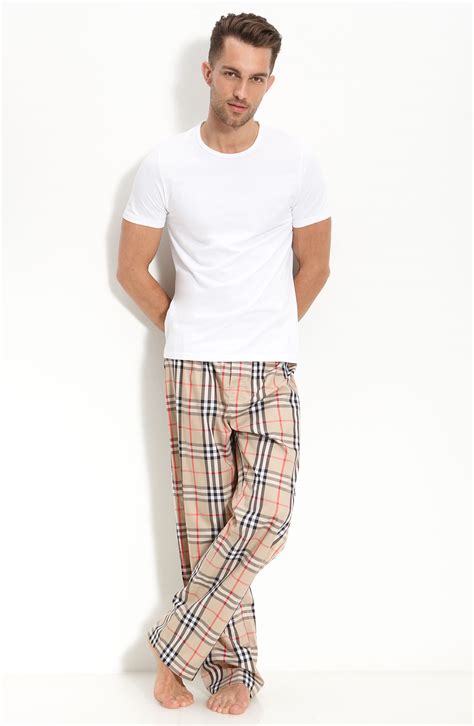 burberry pajamas set men